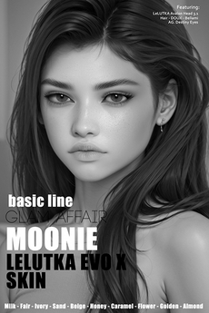 Second Life Marketplace - [Glam Affair] Moonie Skin [Lelutka EvoX] DEMO